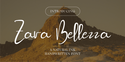 CF Zara Bellezza Font Poster 1