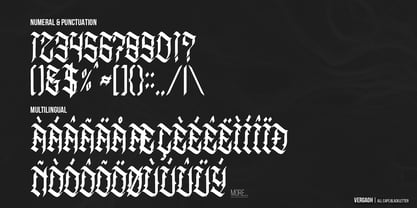 Vergaoh Font Poster 11