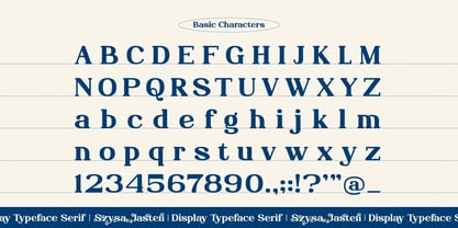 Szysa Jasteri Font Poster 10