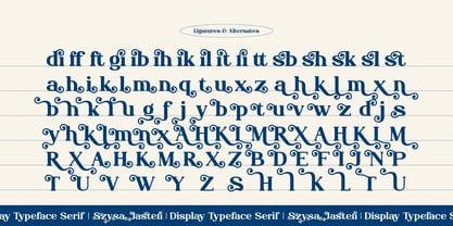 Szysa Jasteri Font Poster 12