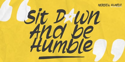 Morgen Humble Font Poster 2