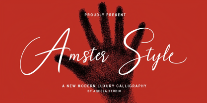 Amster Style Font Poster 1