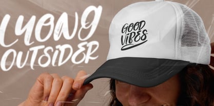 Lyong Outsider Font Poster 9