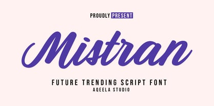 Mistran Font Poster 1