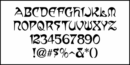 Mucha Revisited JNL Font Poster 3