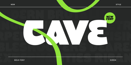 Cave SS Font Poster 1