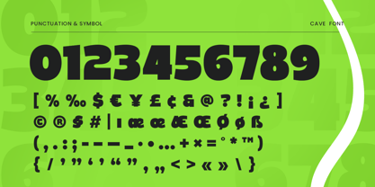 Cave SS Font Poster 10