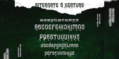 Wangor Asfrac Font Poster 4
