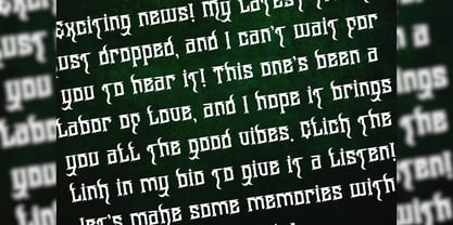 Wangor Asfrac Font Poster 10