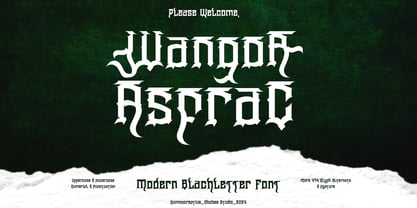 Wangor Asfrac Font Poster 1