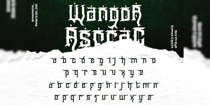 Wangor Asfrac Font Poster 5