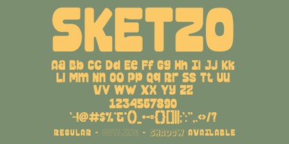Sketzo Font Poster 7