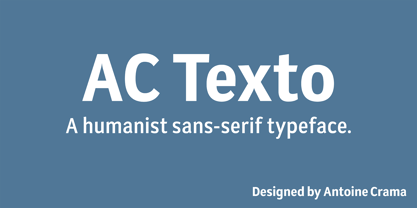 AC Texto Font Poster 1