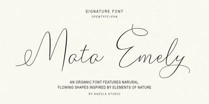Mata Emely Font Poster 1