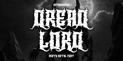 Dread Lord Font Poster 1