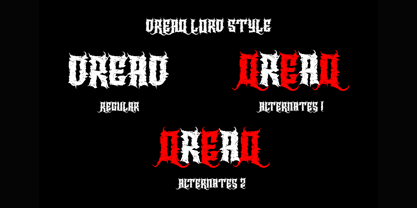 Dread Lord Font Poster 10