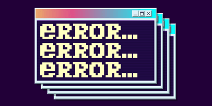 Groovy Pixel Font Poster 3