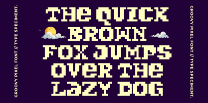 Groovy Pixel Font Poster 2