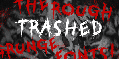 Trashed Font Poster 1