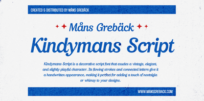 Kindymans Script Font Poster 1