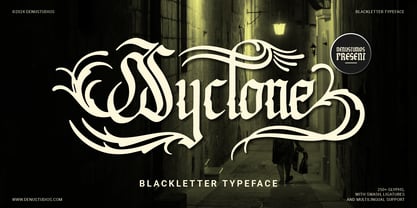 Syclone Font Poster 1