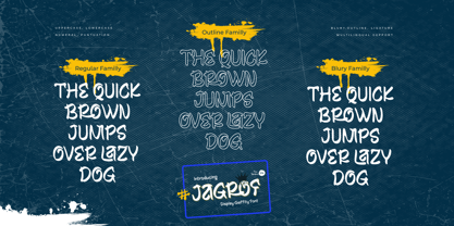 Jagrof Font Poster 2