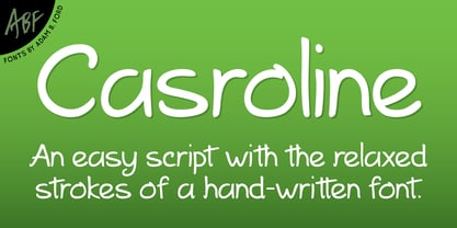 Casroline Font Poster 1