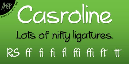 Casroline Font Poster 4
