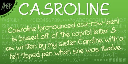 Casroline Font Poster 3