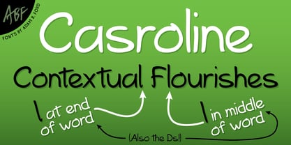 Casroline Font Poster 5
