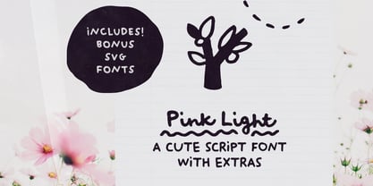 Pink Light Font Poster 1