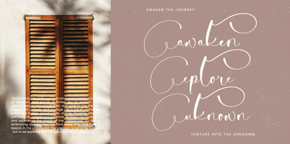 Tamylors Landry Font Poster 4