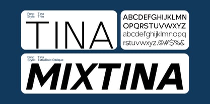 MixTina Font Poster 4