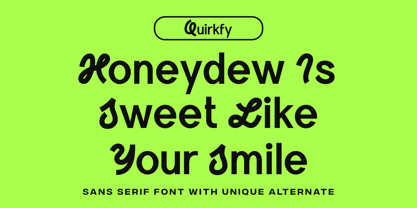 Quirkfy Font Poster 7