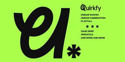 Quirkfy Font Poster 10