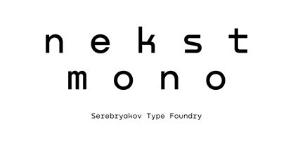 Nekst Mono Font Poster 1