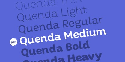 Quenda Font Poster 4