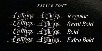 Leting Font Poster 3