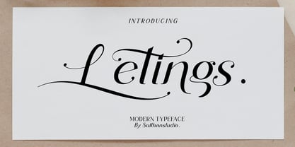 Leting Font Poster 1