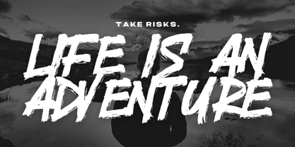 Endurance Gesture Font Poster 8