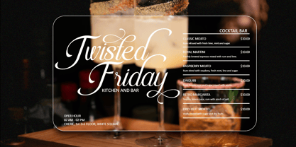 Rapiola Font Poster 4