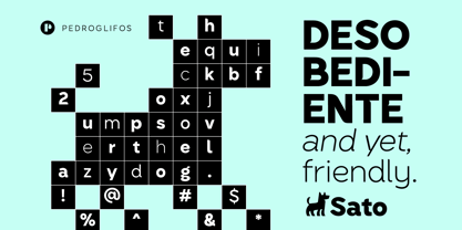 Sato Font Poster 1