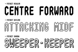 Fotybit Mono Font Poster 3