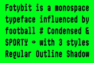 Fotybit Mono Font Poster 5