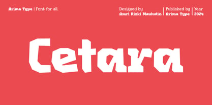 Cetara Font Poster 1