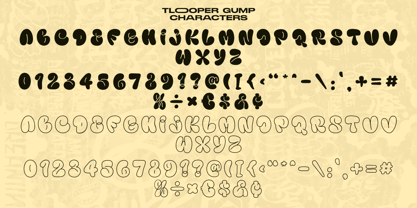 Tlooper Gump Font Poster 11