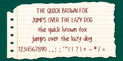 School Pencil Font Poster 4