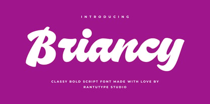 Briancy Font Poster 1