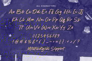 Indigo Hunter Font Poster 6