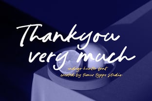 Indigo Hunter Font Poster 7